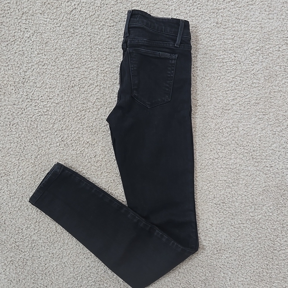 Joe's Jeans Flawless The Icon Skinny Mid-Rise Black Jeans